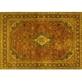thumbnail image 1 of Ahgly Company Machine Washable Indoor Rectangle Persian Yellow Traditional Area Rugs, 2' x 3', 1 of 4