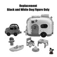 thumbnail image 4 of Replacement Parts for Fisher-Price Little People Light-Up Learning Camper Playset - HGP71 ~ Replacement Black and White Dog Figure, 4 of 6