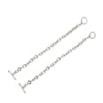 thumbnail image 4 of Pulsera de eslabones, 2 pulseras sencillas, pulsera de joyería de titanio, pulsera con clip de papel, rendimiento confiable, 4 of 14