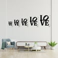 thumbnail image 4 of Classic Love Stacked Metal Wall Sign Word Art Home Accent Home Decor Decorative Accent Love Metal Wall Art Family Room Indoor Outdoor Made in USA– Available in 3 Sizes / 13 Colors, 4 of 6