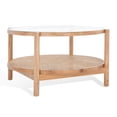 thumbnail image 5 of SAFAVIEH Couture Karyna Contemporary Round Glass Coffee Table, Natural/Clear, 5 of 10