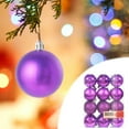 thumbnail image 3 of WJSXC 4CM Christmas Ball Ornaments Christmas Tree Decoration Holiday Multiple Styles Ornaments for Christmas Trees Party Ball Decoration Purple, 3 of 3