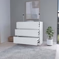 thumbnail image 2 of FM FURNITURE Avra 3 Drawer Dresser, Manufactured Wood Top and Front Chest of Drawers, 2 of 8