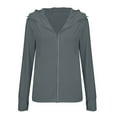 thumbnail image 5 of QURATI Women's Lightweight Sun Protection Hoodie – Long Sleeve Zip-Up Jacket with Pockets (Summer Outdoor),Bronze,M, 5 of 9