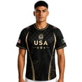 thumbnail image 5 of 2026 New United States Soccer Practice Jerseys, USA National Team Soccer Jersey Sweat Resistant Football Training Shirts, Retro Streetwear Fan Wear for Adult(Royal Blue, 2XL), 5 of 5
