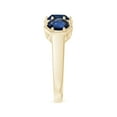 thumbnail image 3 of Angara Natural 3 Ct. Blue Sapphire Classic Ring in 14K Yellow Gold for Women (Ring Size: 3), 3 of 10