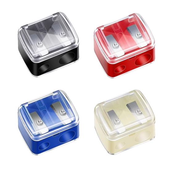 Sacapuntas de maquillaje CUTEABC de acero inoxidable con doble orificio