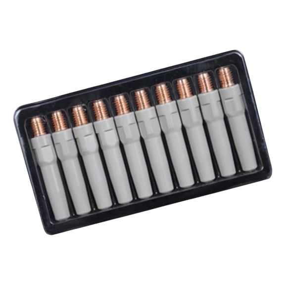 10Pcs Welding Torch Tips Consumables M6x40mm 0.8/1.0/1.2mm Torch Guns Contact Tips Welding Equipment Accessories