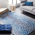 thumbnail image 2 of SAFAVIEH Journey Jancis Polka Dot Machine Washable Area Rug, Navy/Beige, 8'9" x 12', 2 of 9