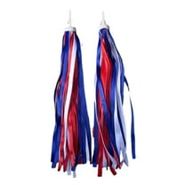 UNTERING 1 Pair Bicycles Ribbon Grips, Bike Streamers Set, Colorful Handlebar Tassels, Scooter Tassels Rainbow for Boys and Girls