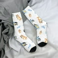 thumbnail image 5 of Masiiu Bluey Pattern Adult Crew Socks, Breathable Color-Block Mid-Calf Socks, Comfortable for Daily Wear and Sports, 5 of 6