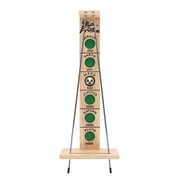 WE Games Shoot The Moon, Solid Natural Wood Rolling Ball Game for Family Game Night, 18 inches