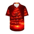 thumbnail image 3 of JURANMO Ofertas Flash Christmas Hawaiian Button Down Shirt for Men Xmas Novelty Graphic Printed Tees Tops Casual Beach Short Sleeve Shirts Red XL, 3 of 6