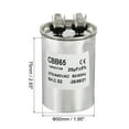 thumbnail image 2 of Uxcell 25uf 25MDF 370/440VAC Fan Start Capacitor, CBB65 Circular Run Capacitor with Connecting Terminal, 2 of 5