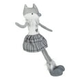 thumbnail image 4 of Northlight Girl Fox Sitting Christmas Figure with Dangling Legs - 22" - Gray and White, 4 of 5