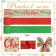 thumbnail image 2 of Cinta navideña Glodecart, 3 rollos, 6,3 cm x 14 m, con purpurina alambrada, 2 of 5