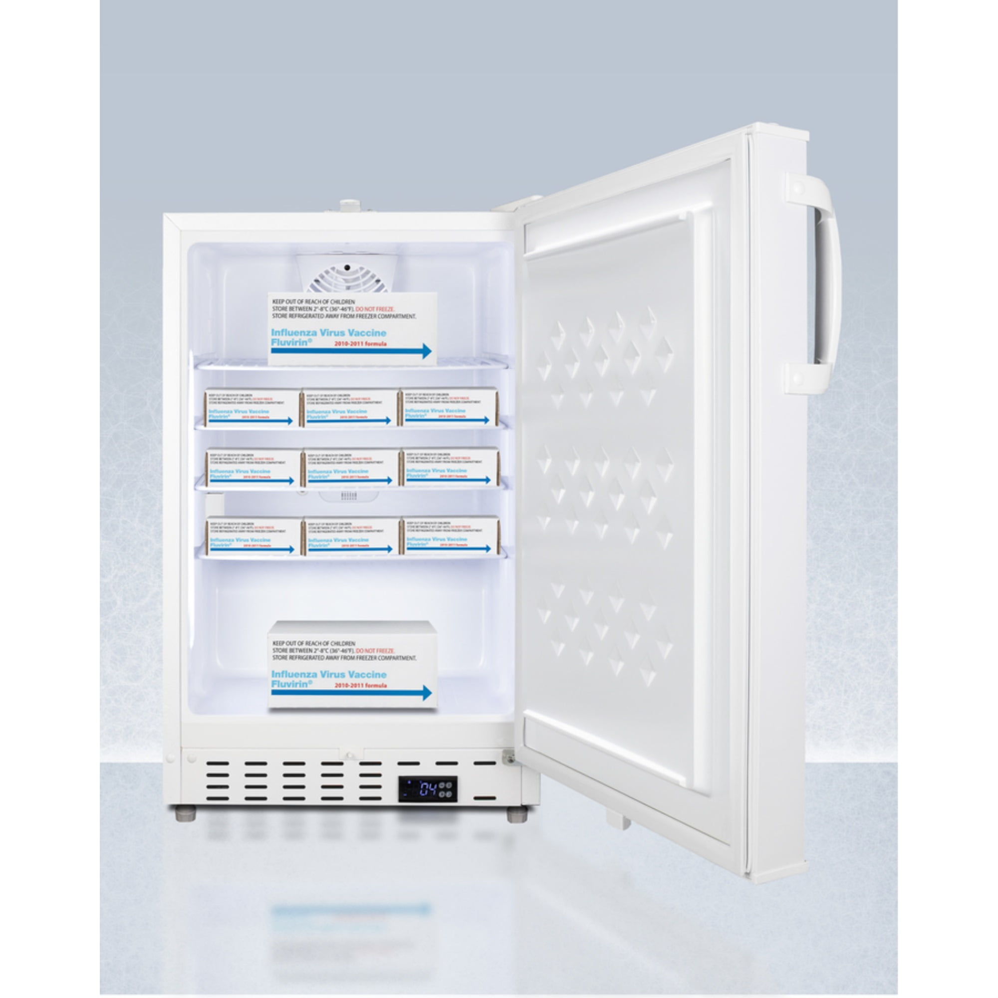 Built-in ADA compliant healthcare all-refrigerator with alarm/thermometer
