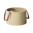 thumbnail image 1 of Cubeta plegable de viaje, cubo portátil plegable con asa para acampadas al aire libre, senderismo, pesca, baños de pies, uso múltiple, lavabo duradero y a prueba de fugas, 1 of 5