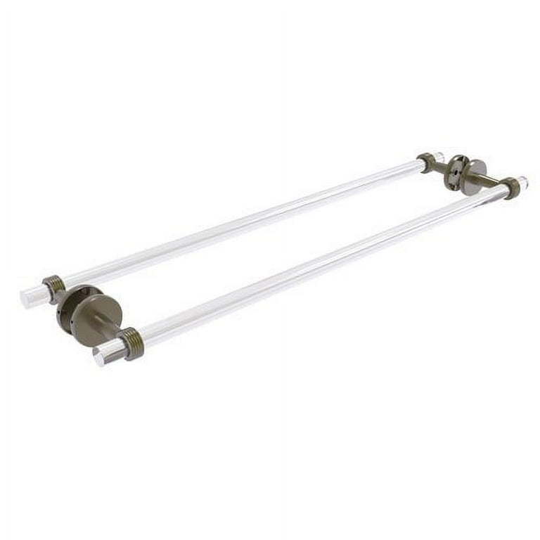 Allied Brass Clearview 34 Towel Bar for Glass Shower Door Set of 2