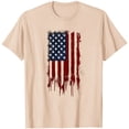 thumbnail image 5 of Levmjia Womens Top Fashion Printed T-Shirt Short Sleeve Round Neck Casual Independence Day Comfortable Blouse Vacation Daily Wear, 5 of 5