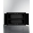 thumbnail image 3 of 12" H x 18" W 2-door wall cabinet in black, 3 of 5
