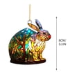 thumbnail image 2 of Adorno Colgante de Animales | Adorno Acrílico para Festivales, Ligero y Colorido, para Coche o Oficina | Bonito y Alegre Regalo de Cumpleaños, Navidad y Acción de Gracias | Decoración para El Hogar,, 2 of 4