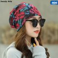 thumbnail image 3 of Slouchy Beanies Hat Exotic Knitting Skullies Scarf Hats Autumn Winter Soft Wool Pullover Pile Cap Maple Leaf Women Gorras H02, 3 of 6
