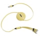 thumbnail image 2 of Cable de carga de tipo extensión 3 en 1 de 1,1 m Cable de carga USB de línea de datos multifunción (amarillo), 2 of 5