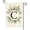 C, variant on Sm:)e Monogram Letter M Floral Garden Flag 12 x 18 Inch Double Sided Outside, Family Last Name Initial Yard Outdoor Decoration