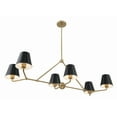 thumbnail image 4 of XAV-B9306-VG Crystorama Lighting Xavier - 6 Light Chandelier In Modern Style-14.75 Inches Tall and 46 Inches Wide-Vibrant Gold Finish, 4 of 11