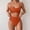 w93# Gold292, variant on Women'S Swimsuit Solid Colro Spaghetti Strap Scoop Neck Push Up Underwear 2 Piece Cheeky Bikini Set High Waist Hipster Swimwear Fashionable Cozy Bathing Suits,Green,XL