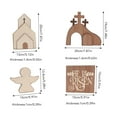 thumbnail image 4 of Easter Tray Bundle Kit Festive Atmosphere Wooden Easter Decoration for Home Church Office Table Type B, 4 of 5