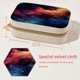 thumbnail image 5 of Galactic Planet Velvet Portable Jewelry Box with Removable Compartment - Stylish Gift, Display Case, and Decorative Box, 5 of 7