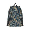 thumbnail image 3 of Daiia Indian Paisley 2 Vintage Canvas Backpack for Men and Women ,Hiking Backpack,Travel Laptop Bag for School,Large Capacity Backpack-Small, 3 of 8