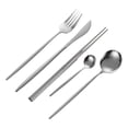 thumbnail image 3 of Juego de Cubiertos Portátiles Kusrkot Acero Inoxidable 5 uds Utensilios de Cocina, 3 of 8