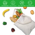 thumbnail image 6 of 5PCS Durable Canvas Totes in Natural Color Perfect for Shopping, 6 of 8