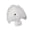 White, variant on Pet Grooming Training Head Model With Realistic Synthetic Hair Great For Trimming And Coloring Training Scissors