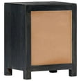 thumbnail image 2 of vidaXL Hand Carved Bedside Cabinet Gray 15.7"x11.8"x19.7" Solid Mango Wood, 2 of 12