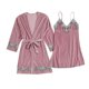 thumbnail image 1 of Camisón de dos piezas de terciopelo dorado para mujer, traje de servicio doméstico, conjuntos de pantalones de pijama para el hogar Fridja nalpqowj18704, 1 of 4