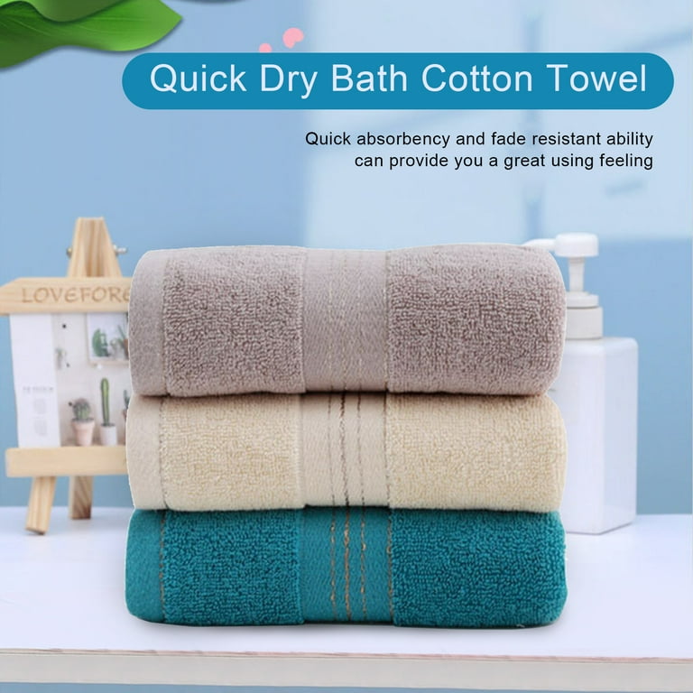 Bath Towels Colors 24x50, Fade-Resistant Cotton