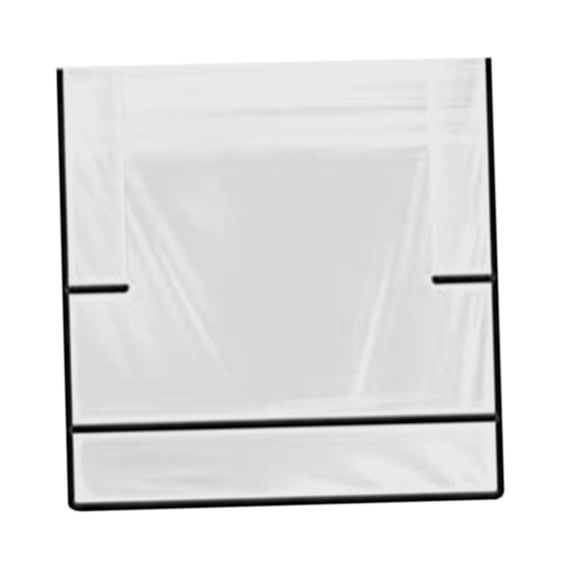 Funda protectora para silla de salón, transparente, se adapta a la mayoría de sillas de salón, funda de asiento resistente, funda protectora para resp Borde negro