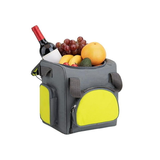 15Quarts Electric Cooler Bag, Portable Car Cooler with Plug and