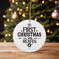 thumbnail image 2 of First christmas in heaven Magical Season Treasure For Gifts And Surprises Hanging Round Ornament, 2 of 4