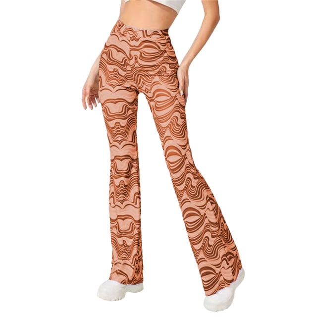 Txlixc Pantalones de campana de yoga de ocio femenino Txlixc moda
