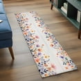 thumbnail image 3 of Pink Spring Floral 2'x6' Runner Rugs for Hallway Kitchen Bedside Non Slip, Elegant Flowers Farmhouse Botanical Wooden Entryway Rug Runners with Rubber Backing, Long Carpet Runner for Laundry Room, 3 of 8