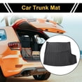 thumbnail image 2 of Unique Bargains Cargo Liner Trunk Mat Trunk Cargo Luggage Boot Tray Mat for Acura RDX 2019-2024 Black TPE 1 Pc Flat Face Checkered Pattern Rear Anti-Slip, 2 of 7
