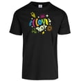 thumbnail image 1 of Playera de Hombre con Estampado Corazón Brillante en la oscuridad Retro Epoca de los 80´s Colores Fosforescentes | Diseños retro y vintage, 1 of 4