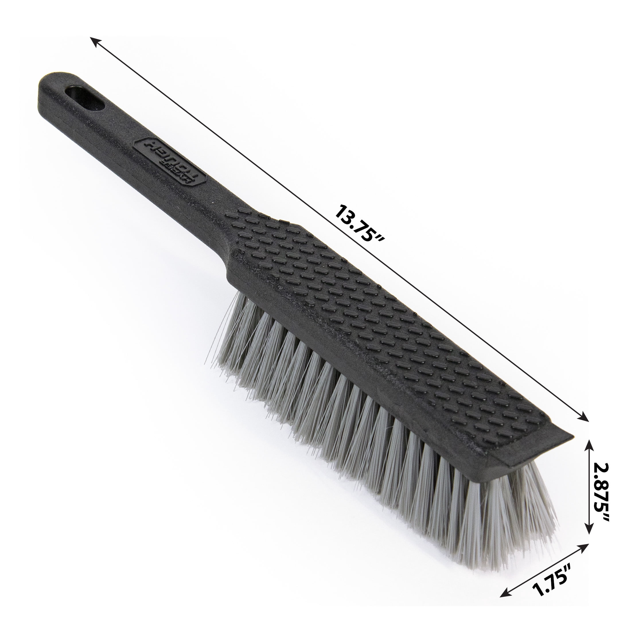 Hyper Tough Dustpan and Bench Brush Set, Black
