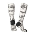thumbnail image 4 of Fotbe Anchors and Ropes print Women's Men's Novelty Crew Socks Cotton Socks Knee High Socks for Walking,Running,Nurses,Pregnancy, 4 of 9