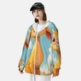 thumbnail image 3 of Lsque Happy Goat In Meadow UPF 50+ Lightweight Sun Protection Men's Women's Long Sleeve Shirt, Hoodie Performance -Medium, 3 of 9
